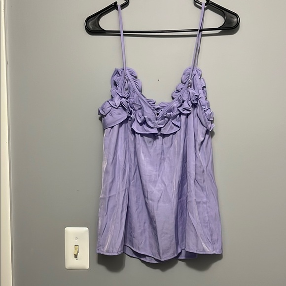 DO+BE Lavender Ruffle  Top - Picture 5 of 6